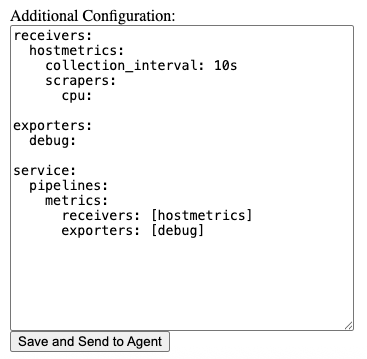 OpAMP additional configuration